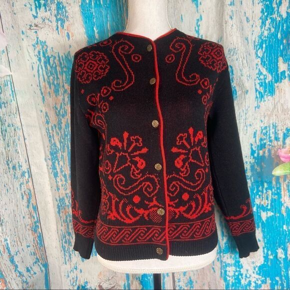 Pendleton embroidered button down sweater - Picture 3 of 6